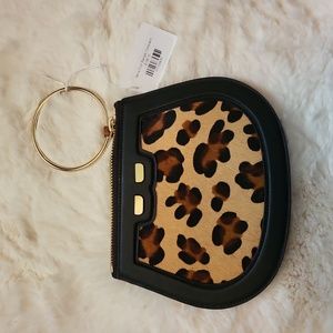 Bene Ellie Leopard Wristlet NWT